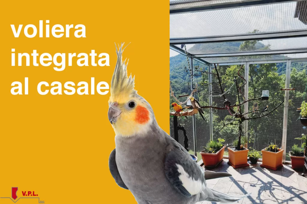 Voliera integrata al casale
